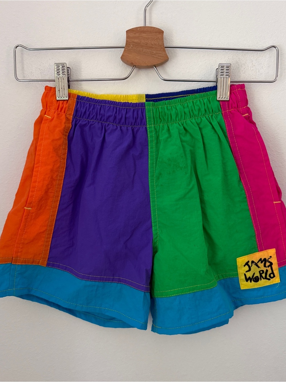Jams World vintage Colorblock swim trunks shorts